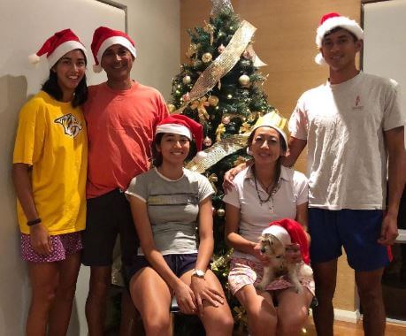 Devdutt Sharma with his family.